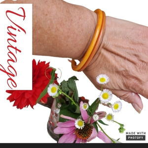 Vintage Bakelite spacer‎ bracelets